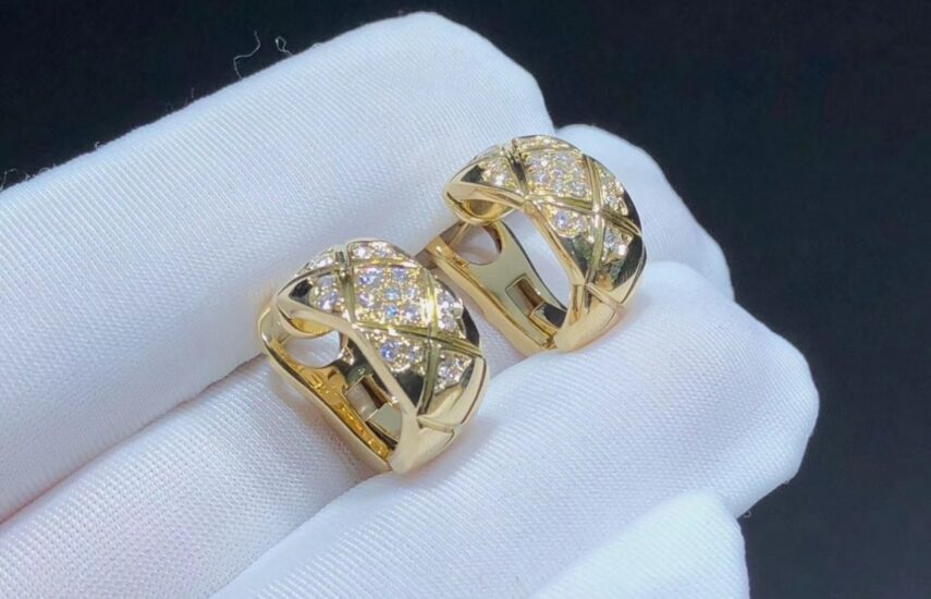 Реплика Серьги Coco Crush Золото Beige из Китая