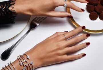 Реплика Messika White Gold Diamond Wedding Ring Gatsby из Китая