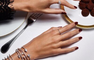 Реплика Messika White Gold Diamond Wedding Ring Gatsby из Китая