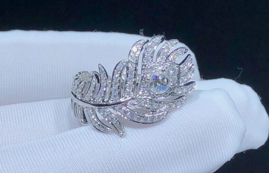 Реплика Кольцо Plume de Paon, малая модель из Китая