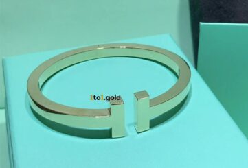 Реплика браслета Tiffany T Square из желтого золота из Китая