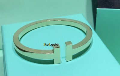 Реплика браслета Tiffany T Square из желтого золота из Китая