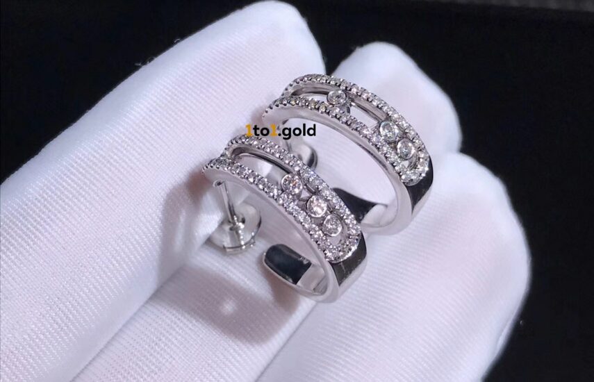 Реплика Move pavé hoop earrings из Китая