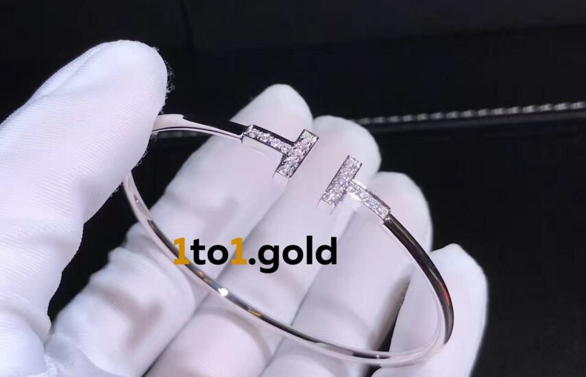 Реплика Tiffany T Diamond Wire Bracelet из Китая