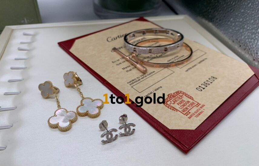 Реплика LOVE bracelet, Magic Alhambra earrings, Chanel earrings из Китая