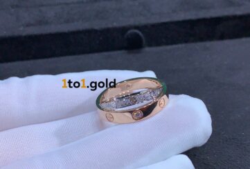 Реплика CARTIER Золотое кольцо из белого золота LOVE из Китая