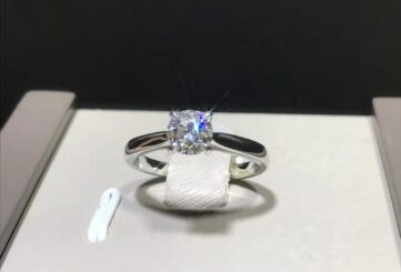 Реплика Помолвочное кольцо Tiffany Harmony™ из платины с бриллиантом круглой огранки из Китая