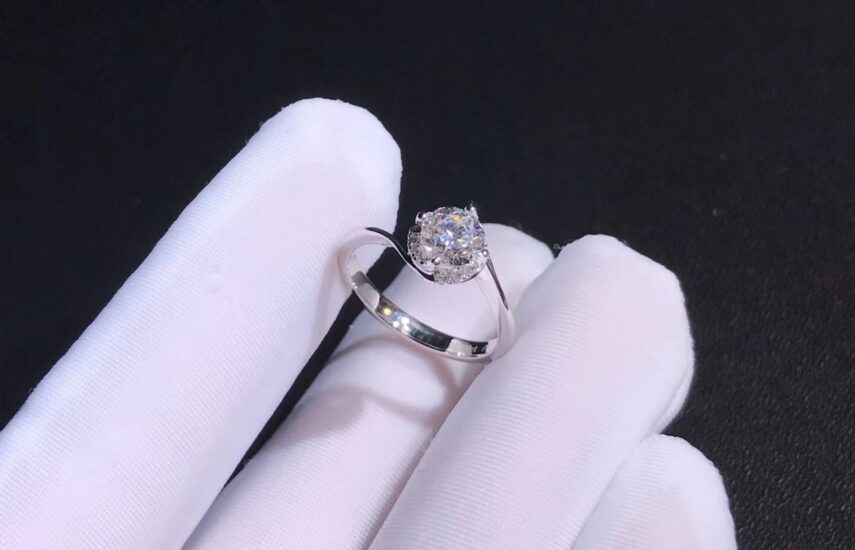 Реплика Оригинальное золотое кольцо с бриллиантом 1.00ct Chimento из Китая