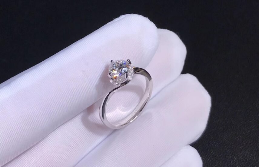 Реплика Оригинальное золотое кольцо с бриллиантом 1.00ct Chimento из Китая