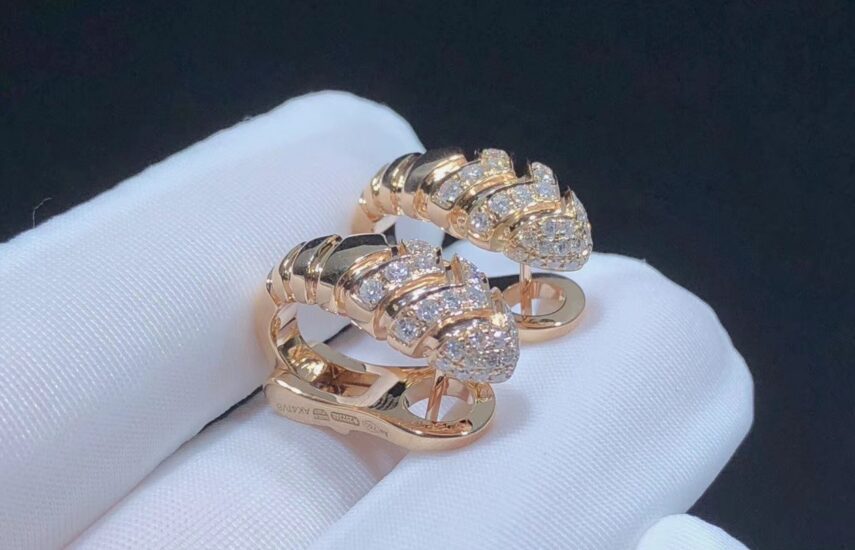 Реплика Серьги Bvlgari Serpenti Tubogas из Китая