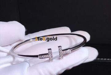 Реплика Tiffany T Diamond Wire Bracelet из Китая