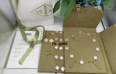 Реплика Magic Alhambra earrings & Vintage Alhambra bracelet & Vintage Alhambra necklace из Китая