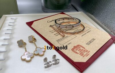 Реплика LOVE bracelet, Magic Alhambra earrings, Chanel earrings из Китая