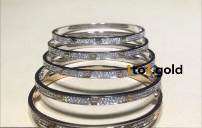 Реплика LOVE bracelet diamond paved ceramic из Китая