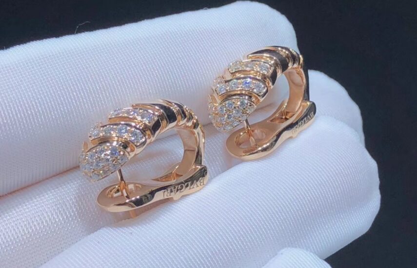 Реплика Серьги Bvlgari Serpenti Tubogas из Китая