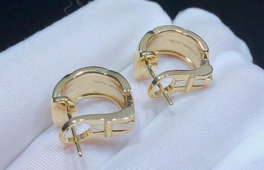 Реплика Серьги Coco Crush Золото Beige из Китая