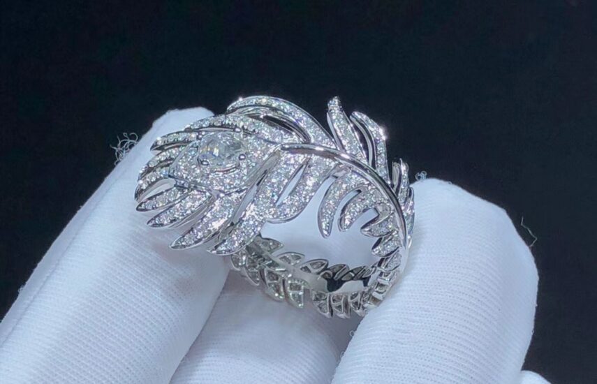 Реплика Кольцо Plume de Paon, малая модель из Китая