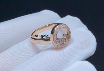 Реплика Кольцо Chopard Happy Diamonds Icons Round из Китая