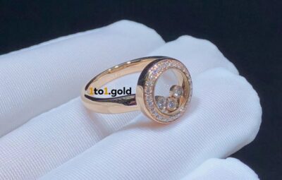 Реплика Кольцо Chopard Happy Diamonds Icons Round из Китая