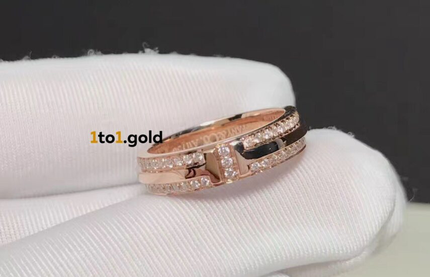 Реплика Tiffany T Narrow Pav Diamond Ring из Китая