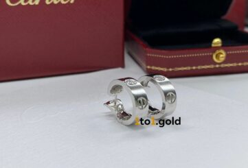 Реплика Cartier LOVE earrings 2 diamonds из Китая
