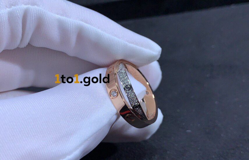 Реплика CARTIER Золотое кольцо из белого золота LOVE из Китая