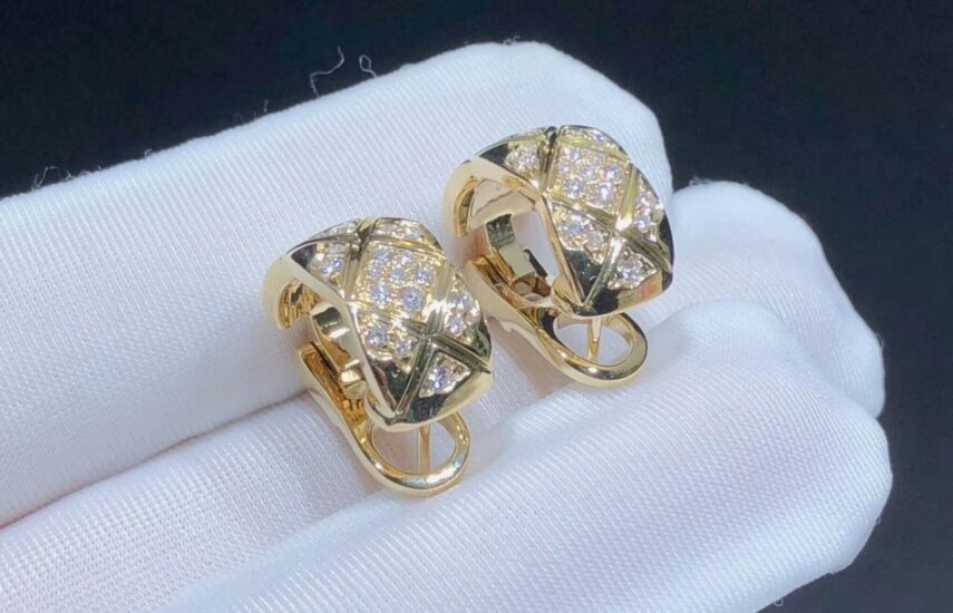 Реплика Серьги Coco Crush Золото Beige из Китая