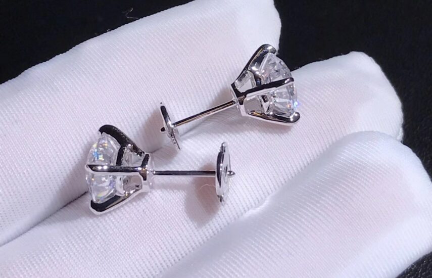 Реплика Пусеты Tiffany & Co. Solitaire с бриллиантами из Китая