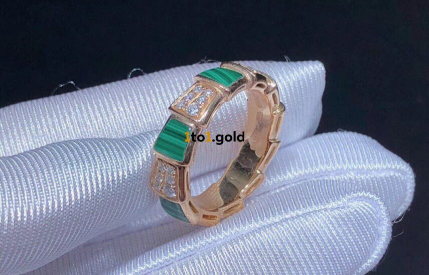 Реплика Bvlgari Serpenti Viper Ring из Китая