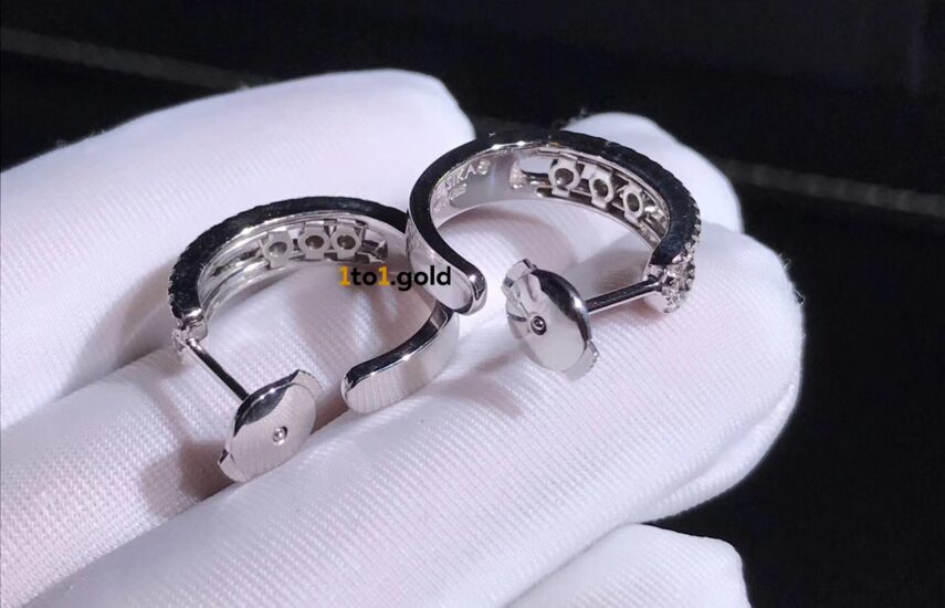 Реплика Move pavé hoop earrings из Китая