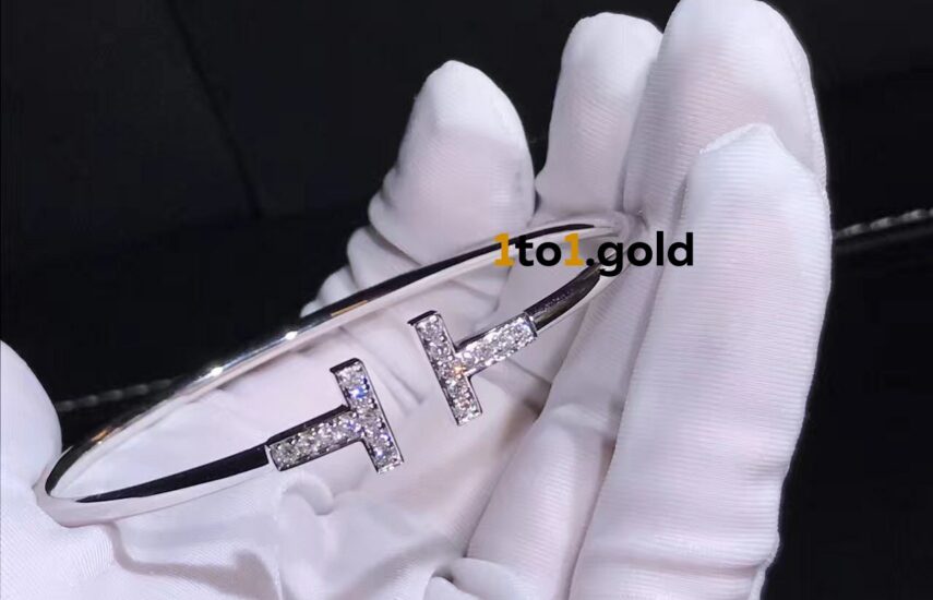 Реплика Tiffany T Diamond Wire Bracelet из Китая