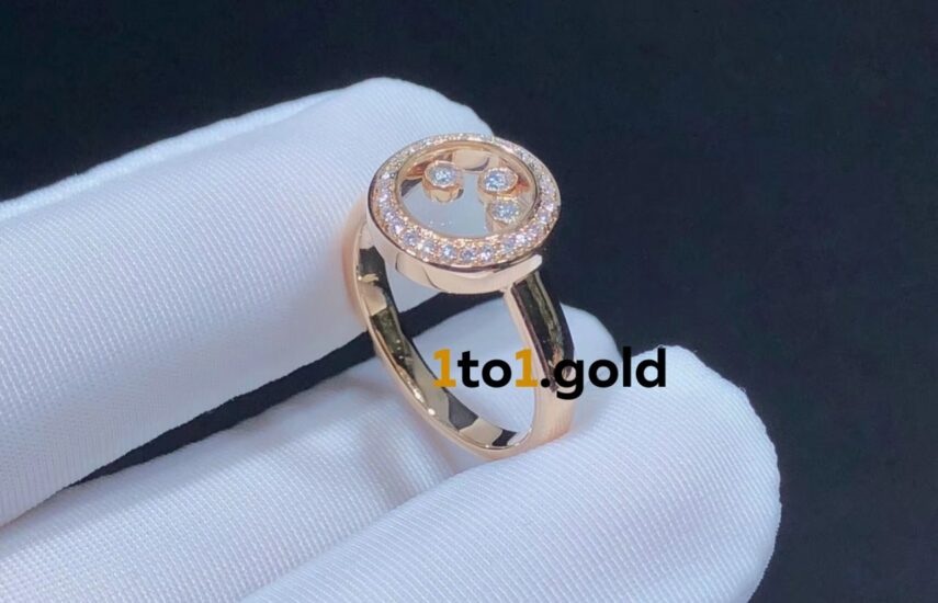 Реплика Кольцо Chopard Happy Diamonds Icons Round из Китая