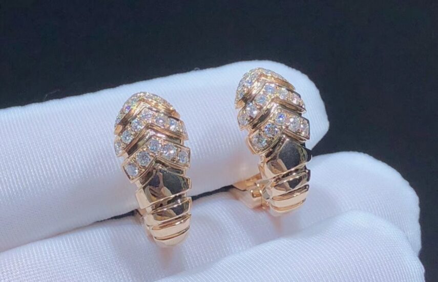 Реплика Серьги Bvlgari Serpenti Tubogas из Китая