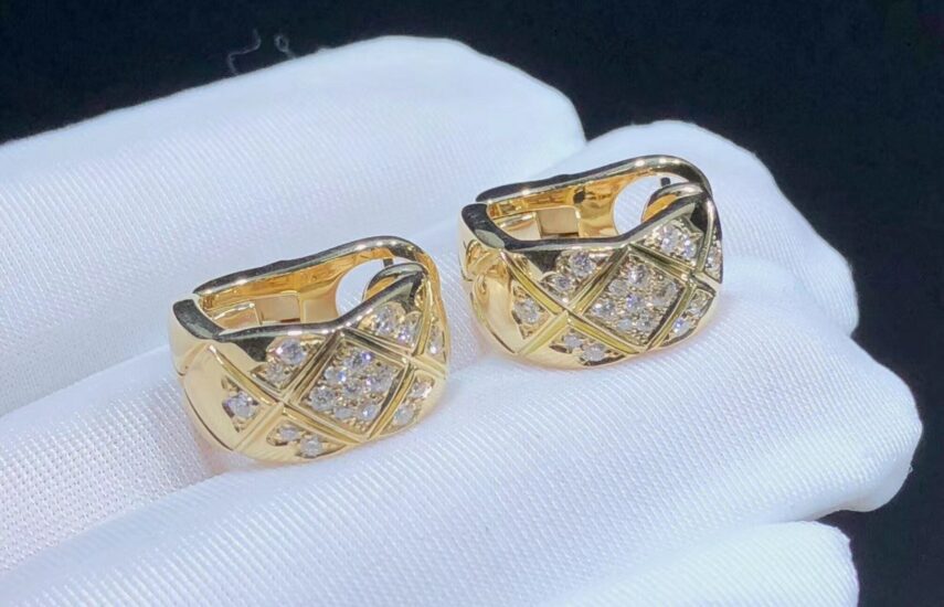 Реплика Серьги Coco Crush Золото Beige из Китая