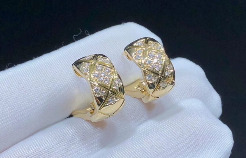 Реплика Серьги Coco Crush Золото Beige из Китая