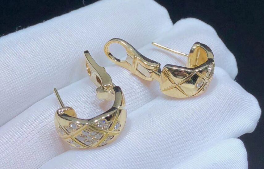 Реплика Серьги Coco Crush Золото Beige из Китая